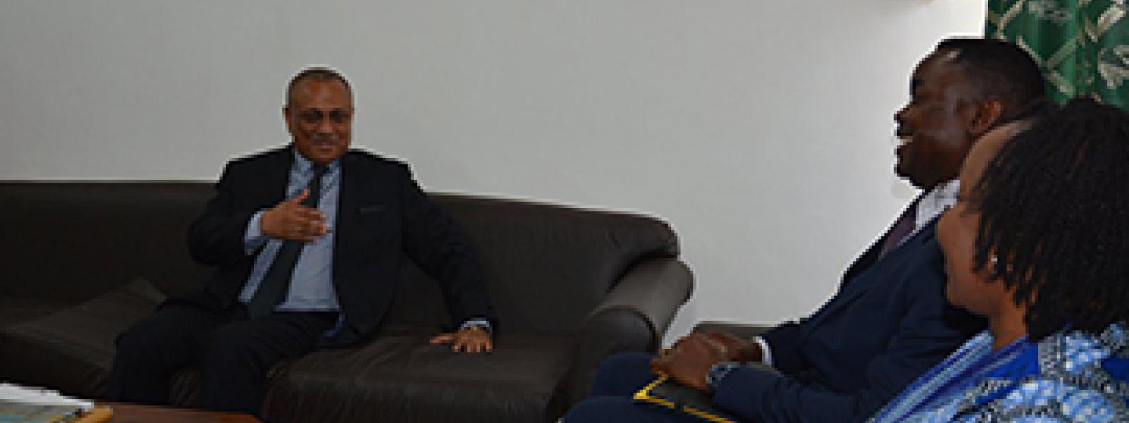 Presentation des voeux au Ministre 