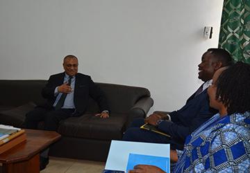 Presentation des voeux au Ministre 